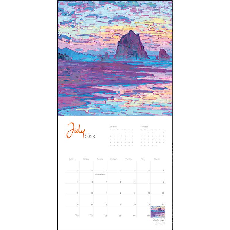 2023 Wall Calendar - Coastal Sunsets Image 2